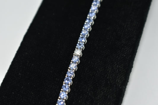 Bracciale tennis di zaffiri
