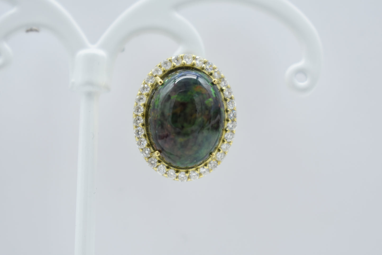 Orecchini opale verde