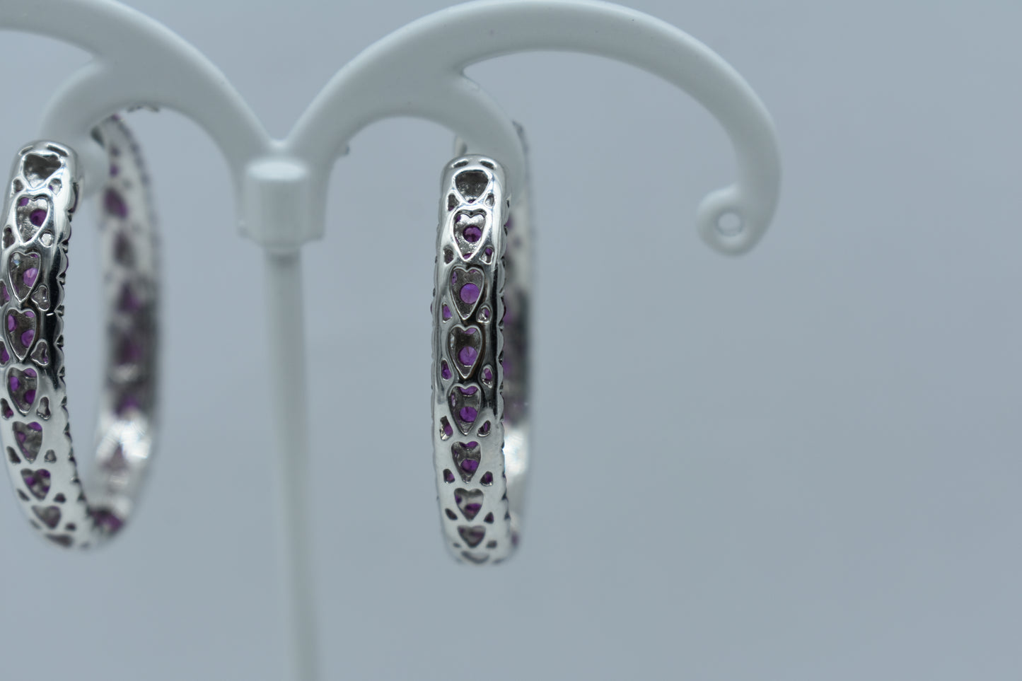 Orecchini fascia rubini