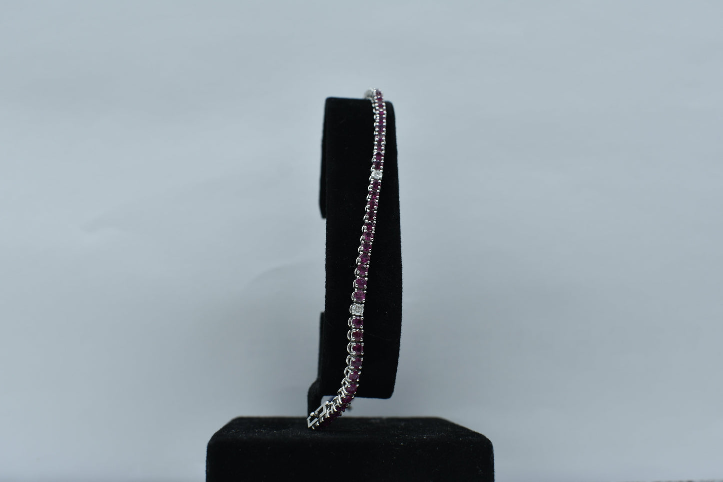 Bracciale tennis di rubini