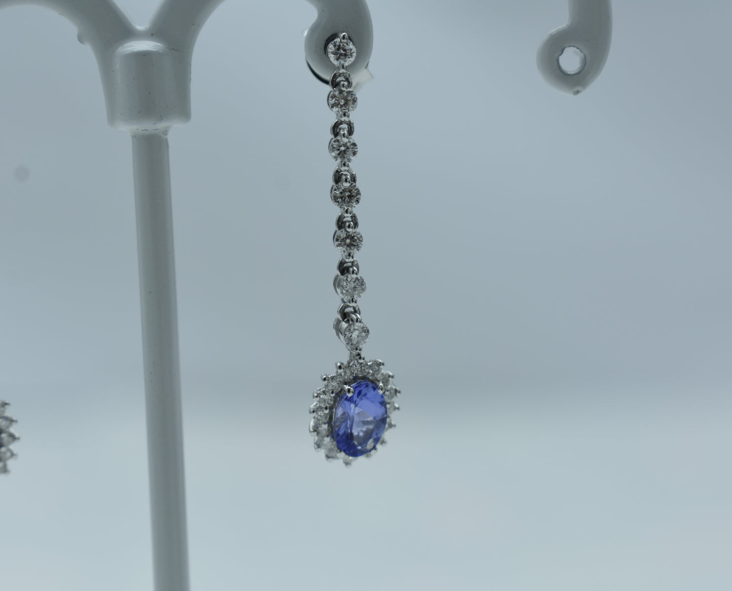 Orecchini pendenti di tanzanite